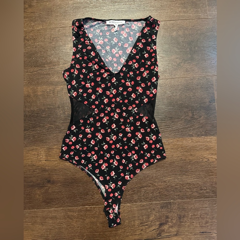 BCBGenreration Floral Bodysuit